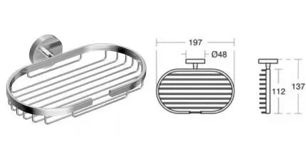 Мыльница «Ideal Standard» Iom A9112AA на стену хром