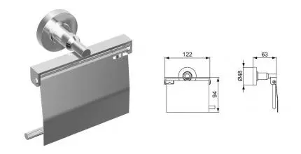 Держатель для туалетной бумаги «Ideal Standard» Iom A9127AA на стену хром