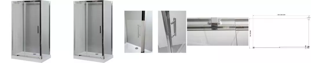 Душевой угол-ограждение «Aquanet» Delta NPE1131 140/80 прозрачный/хром прямоугольный без поддона универсальный 