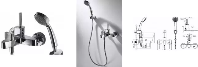 Смеситель для ванны «Bravat» Spring F679113C-B хром Смеситель для ванны «Bravat» Spring F679113C-B хром
