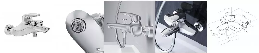 Смеситель для ванны «Am.Pm» Bliss L F5310032 хром Смеситель для ванны «Am.Pm» Bliss L F5310032 хром