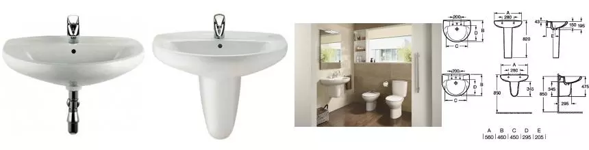 Раковина «Roca» Victoria 56 732739300Y фарфоровая белая Раковина «Roca» Victoria 56 732739300Y фарфоровая белая