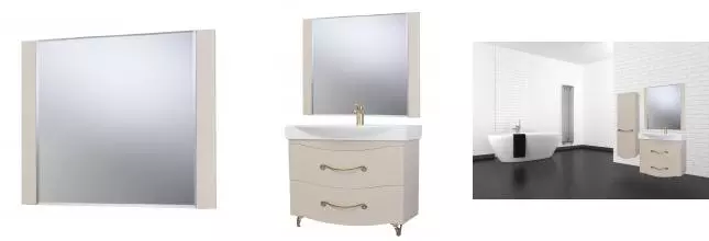 Зеркало «Bellezza» Сесилия 105 без света капучино Зеркало «Bellezza» Сесилия 105 без света капучино