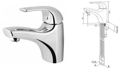 Смеситель для раковины «Am.Pm» Sense F7502132 хром