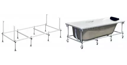 Монтажный комплект «Roca» BeCool 180/80 с ручками со сливом-переливом Монтажный комплект «Roca» BeCool 180/80 с ручками со сливом-переливом
