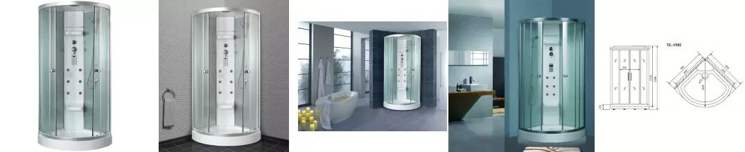 Душевая кабина «Timo» Lux TL-1502 92/92 низкий поддон прозрачная/белая с гидромассажем и электрикой Душевая кабина «Timo» Lux TL-1502 92/92 низкий поддон прозрачная/белая с гидромассажем и электрикой