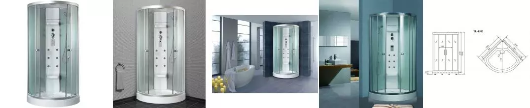 Душевая кабина «Timo» Lux TL-1503 102/102 низкий поддон прозрачная/белая с гидромассажем и электрикой Душевая кабина «Timo» Lux TL-1503 102/102 низкий поддон прозрачная/белая с гидромассажем и электрикой