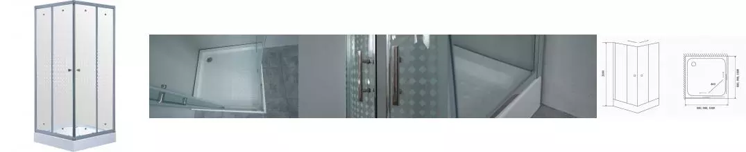 Душевой угол-ограждение «Timo» TL-1102 Romb Glass 100/100 прозрачный с рисунком/хром квадратный с поддоном Душевой угол-ограждение «Timo» TL-1102 Romb Glass 100/100 прозрачный с рисунком/хром квадратный с поддоном