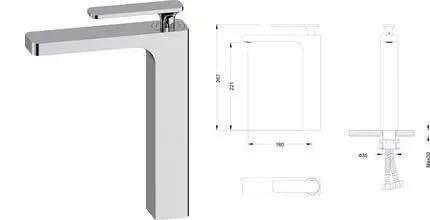 Смеситель для раковины «Timo» Torne 4311/00F хром Смеситель для раковины «Timo» Torne 4311/00F хром