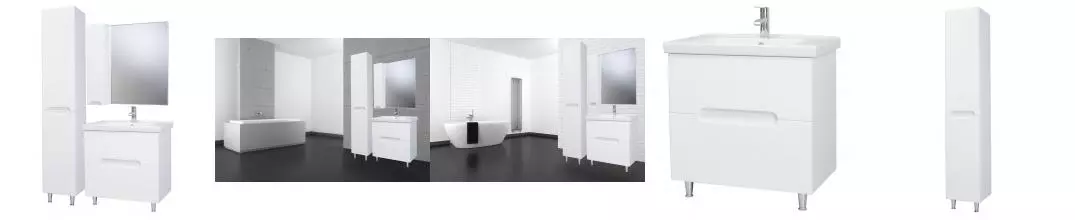 Мебель для ванной «Bellezza» Андрэа 80 белая