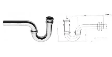 Сифон для раковины «Ideal Standard» A2305AA хром