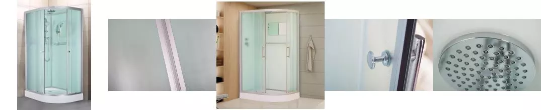 Душевая кабина «Esbano» EST-115CR 115/85 низкий поддон матовая/белая левая