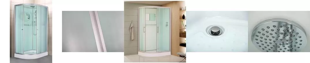 Душевая кабина «Esbano» EST-115CR 115/85 низкий поддон матовая/белая правая