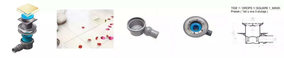 Трап для душа «Pestan» Confluo Standard Drops 1 13000148 боковой выпуск Mask Gold Трап для душа «Pestan» Confluo Standard Drops 1 13000148 боковой выпуск Mask Gold