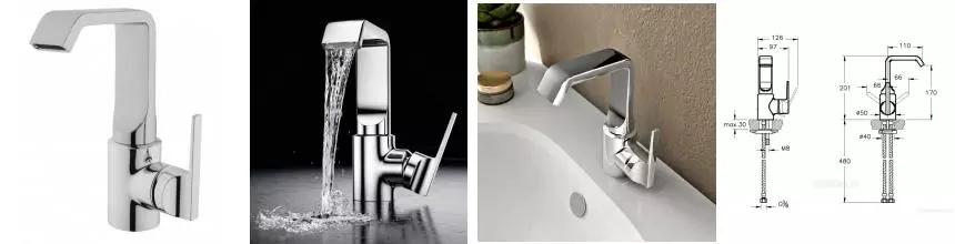 Смеситель для раковины «Vitra» Suit U A42467EXP хром Смеситель для раковины «Vitra» Suit U A42467EXP хром