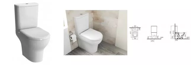 Унитаз компакт безободковый «Vitra» Zentrum 9824B003-7207 белый с сиденьем дюропласт с микролифтом белый Унитаз компакт безободковый «Vitra» Zentrum 9824B003-7207 белый с сиденьем дюропласт с микролифтом белый