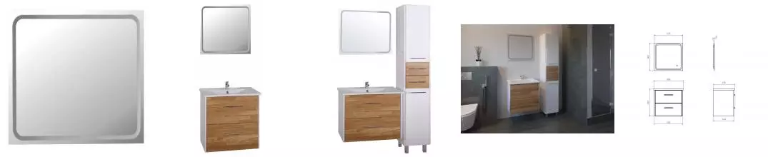 Зеркало «ASB-Woodline» Оскар 65 с подсветкой Зеркало «ASB-Woodline» Оскар 65 с подсветкой