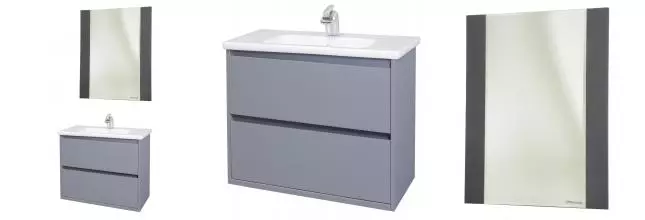 Мебель для ванной подвесная «Bellezza» Лоренцо 60 серебро