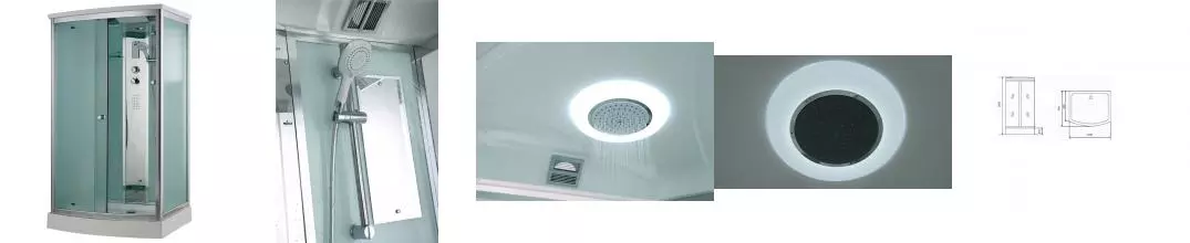 Душевая кабина «Timo» Comfort T-8815 120/90 низкий поддон Fabric Glass/белая с гидромассажем с электрикой Душевая кабина «Timo» Comfort T-8815 120/90 низкий поддон Fabric Glass/белая с гидромассажем с электрикой