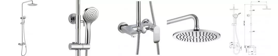 Душевая система «Bravat» Pure F6335369CP-A-RUS хром Душевая система «Bravat» Pure F6335369CP-A-RUS хром