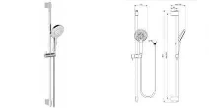 Душевой гарнитур «Ideal Standard» IdealRain Evo Round XL3 B1763AA хром Душевой гарнитур «Ideal Standard» IdealRain Evo Round XL3 B1763AA хром