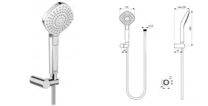 Душевой гарнитур «Ideal Standard» IdealRain Evo Diamond L3 B2240AA хром Душевой гарнитур «Ideal Standard» IdealRain Evo Diamond L3 B2240AA хром