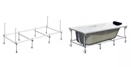 Монтажный комплект «Roca» BeCool 170/80 с ручками со сливом-переливом Монтажный комплект «Roca» BeCool 170/80 с ручками со сливом-переливом