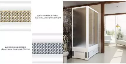 Декоративная горизонтальная вставка "Кристаллы Swarovski" на фронтальную панель к ДУ Верчелли (высокий поддон) · Верчелли, Radomir, 1-241-0-0-0-013 Декоративная горизонтальная вставка "Кристаллы Swarovski" на фронтальную панель к ДУ Верчелли (высокий поддон) · Верчелли, Radomir, 1-241-0-0-0-013