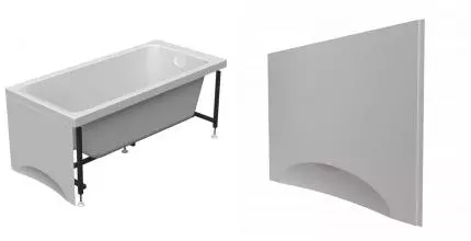 Торцевой экран под ванну «Radomir» Агата 170/70 белый левый Торцевой экран под ванну «Radomir» Агата 170/70 белый левый