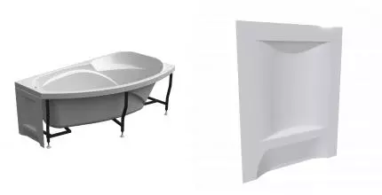 Торцевой экран под ванну «Radomir» София белый левый