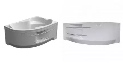 Экран под ванну «Radomir» Ирма 169/110 с полотенцедержателем белый правый Экран под ванну «Radomir» Ирма 169/110 с полотенцедержателем белый правый