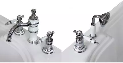 Смеситель на борт ванны «Radomir» Маджоре хром