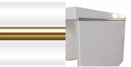 Декоративный молдинг для ванны «Radomir» Агата 150/70 на торцевую панель золото