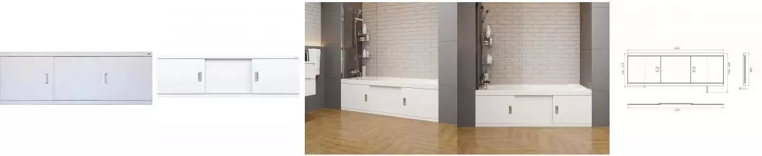 Экран под ванну «Onika» Монако Эконом 150 белый