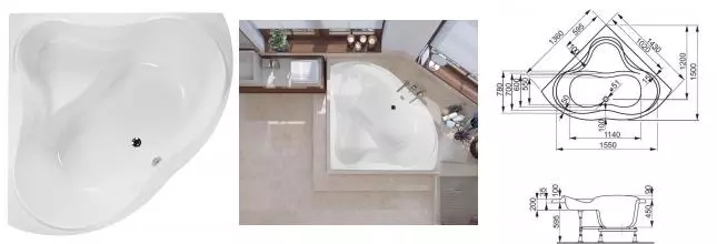 Ванна акриловая «Vagnerplast» Iris 143/143 VPBA143IRI3X-04 без опор без сифона белая Ванна акриловая «Vagnerplast» Iris 143/143 VPBA143IRI3X-04 без опор без сифона белая