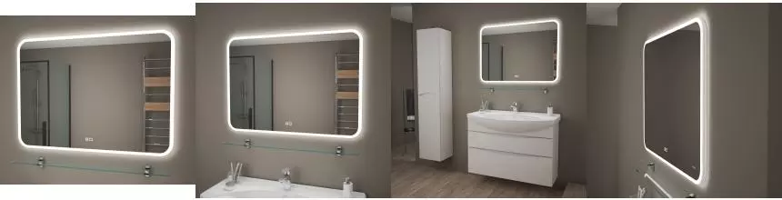 Зеркало «Albert&Bayer» Elegance 100/70 CP с подсветкой и подогревом Зеркало «Albert&Bayer» Elegance 100/70 CP с подсветкой и подогревом