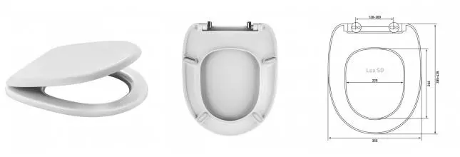 Сиденье для унитаза «Berges Wasserhaus» Lux SO дюропласт с микролифтом белое Сиденье для унитаза «Berges Wasserhaus» Lux SO дюропласт с микролифтом белое