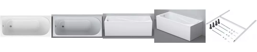 Ванна акриловая «Am.Pm» Sense New 170/70 без опор без сифона белая