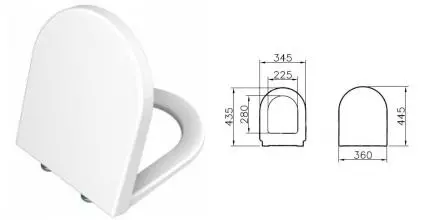 Сиденье для унитаза «Vitra» S50 72-003-309 дюропласт с микролифтом белое Сиденье для унитаза «Vitra» S50 72-003-309 дюропласт с микролифтом белое