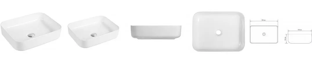 Раковина «Aquanet» Soul 50/40 211282 фарфоровая белая