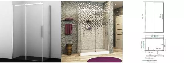 Душевой угол-ограждение «WasserKRAFT» Dinkel 58R10 120/100 прозрачный/хром без поддона универсальный Душевой угол-ограждение «WasserKRAFT» Dinkel 58R10 120/100 прозрачный/хром без поддона универсальный