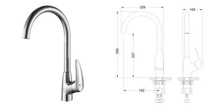 Смеситель для кухонной мойки «Lemark» Linara LM0405C хром