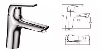 Смеситель для раковины «Aquanet» Pragmatic AF430-10С хром Смеситель для раковины «Aquanet» Pragmatic AF430-10С хром