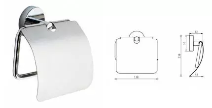 Держатель для туалетной бумаги «Aquanet» Flash R4 на стену хром