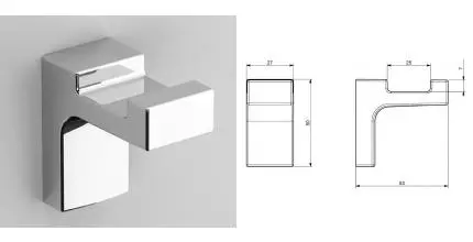 Крючок «Sonia» Eletech 113866 на стену хром