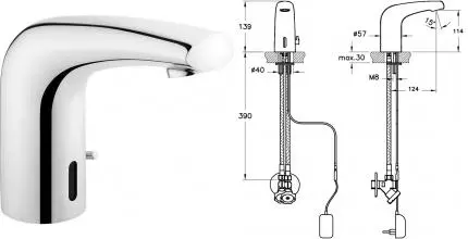 Смеситель для раковины «Vitra» Win S A47104EXP сенсорный хром