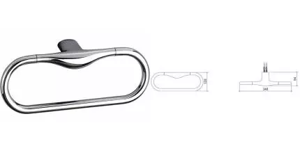 Полотенцедержатель «Vitra» Istanbul A48008 на стену хром Полотенцедержатель «Vitra» Istanbul A48008 на стену хром