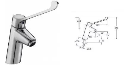 Смеситель для раковины «Jacob Delafon» Panache Easy E18162-CP хром