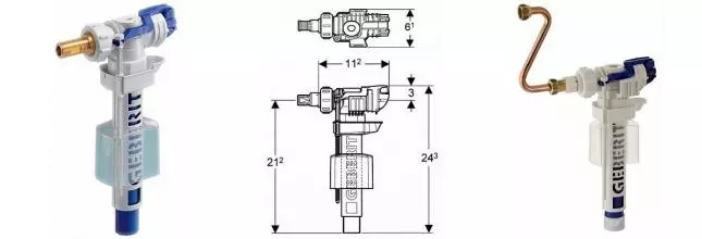 Впускной механизм «Geberit» Unifill 240.705.00.1 боковой 1/2"