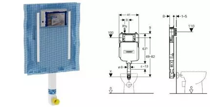 Бачок скрытого монтажа для унитаза «Geberit» Sigma 109.791.00.1 Бачок скрытого монтажа для унитаза «Geberit» Sigma 109.791.00.1